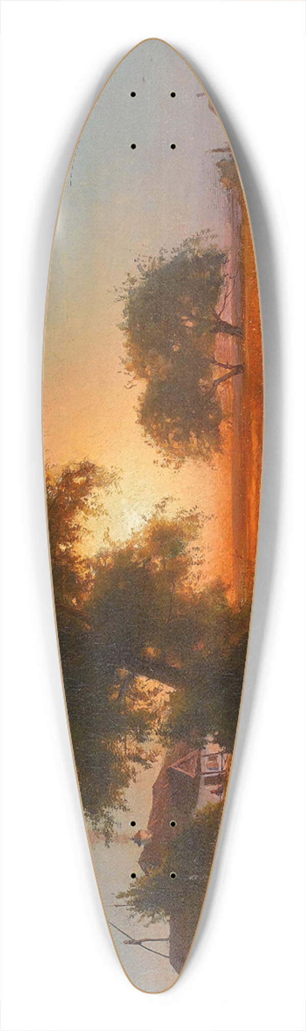 Iosif Evstafevich Krachkovsky - On a Late Summers Evening, Ukraine 39.3 inch art pintail longboard deck
