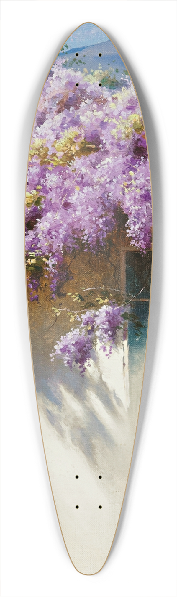 Iosif Evstafevich Krachkovsky - Wisteria In Bloom 39.3 inch art pintail longboard deck