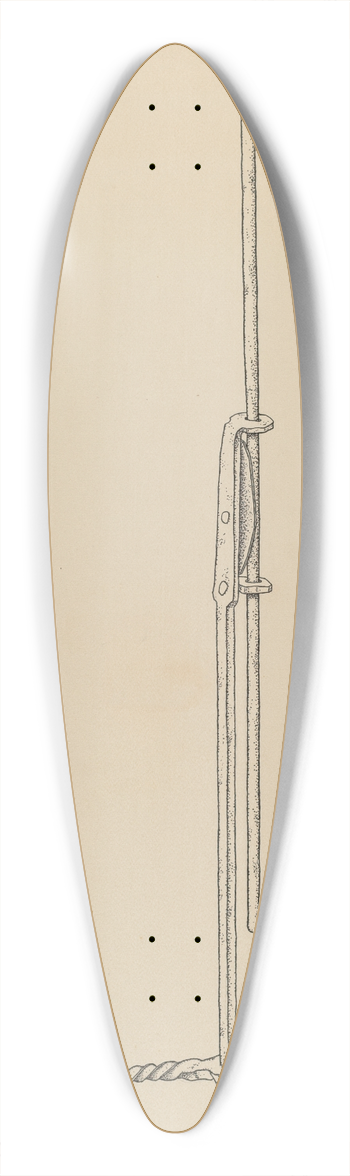 Irene Lawson - Rush and Candle Stand 39.3 inch art pintail longboard deck
