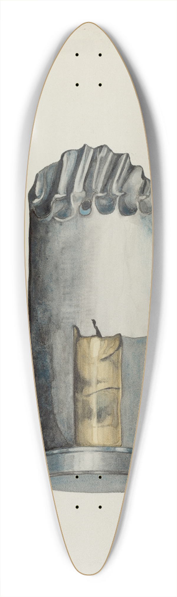 Irene M. Burge - Candle Holder 39.3 inch art pintail longboard deck