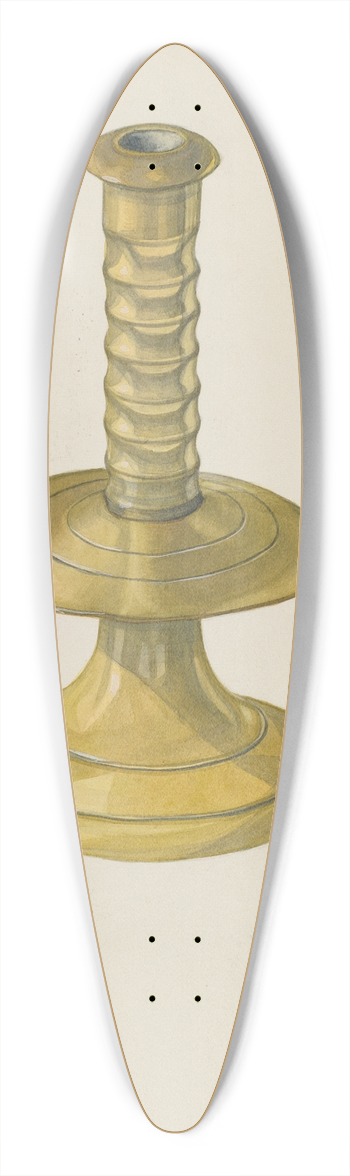 Irene M. Burge - Candlestick 39.3 inch art pintail longboard deck