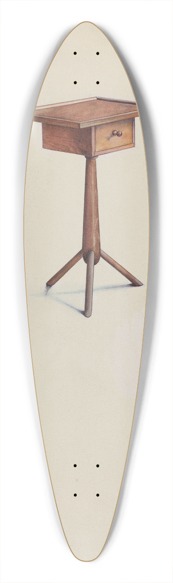 Irving I. Smith - Shaker Peg Leg Stand 39.3 inch art pintail longboard deck