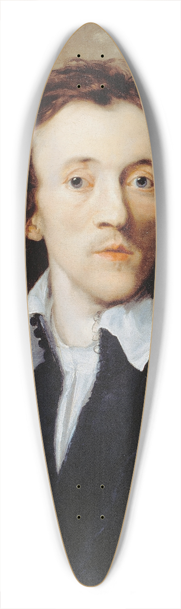Isaac Fuller - Portrait of a Man 39.3 inch art pintail longboard deck