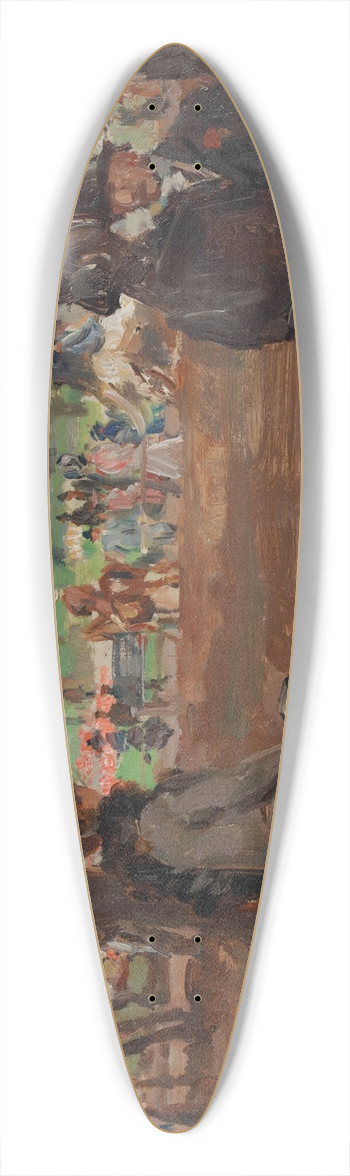 Isaac Israls - A busy day at Rotten Row, Hyde Park, London 39.3 inch art pintail longboard deck