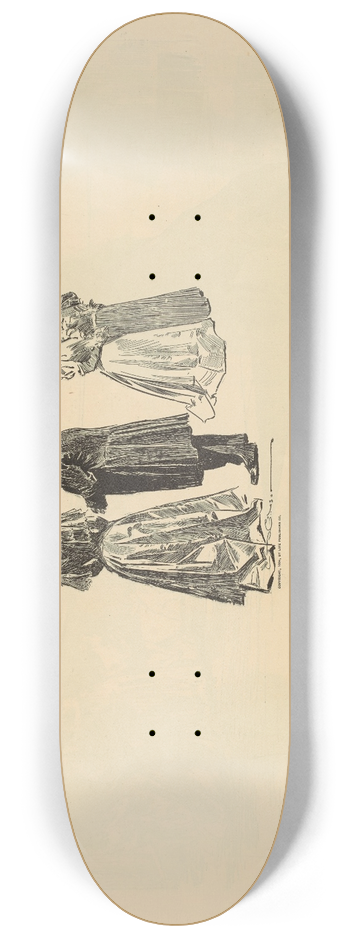 Charles Dana Gibson - The new leaf 8.25 inch art skate deck