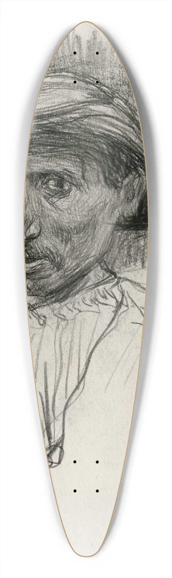 Isaac Israls - Kop van een man, portret van een arbeider 39.3 inch art pintail longboard deck