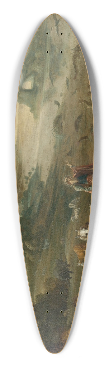 Isaac Van Oosten - God Creating The Animals Of The World 39.3 inch art pintail longboard deck