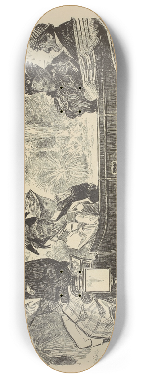 Charles Dana Gibson - The Riviera 8.25 inch art skate deck