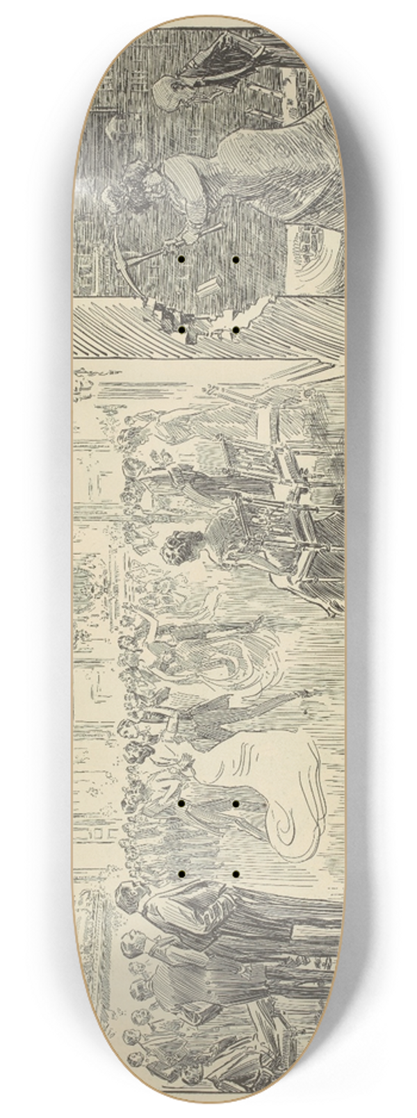 Charles Dana Gibson - The social push 8.25 inch art skate deck