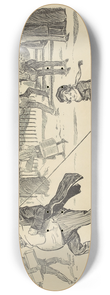 Charles Dana Gibson - The spirit of the day 8.25 inch art skate deck
