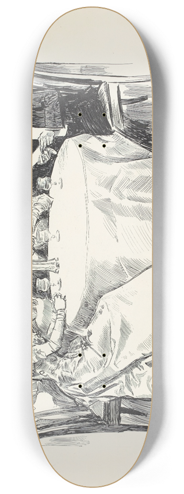 Charles Dana Gibson - The Supper 8.25 inch art skate deck