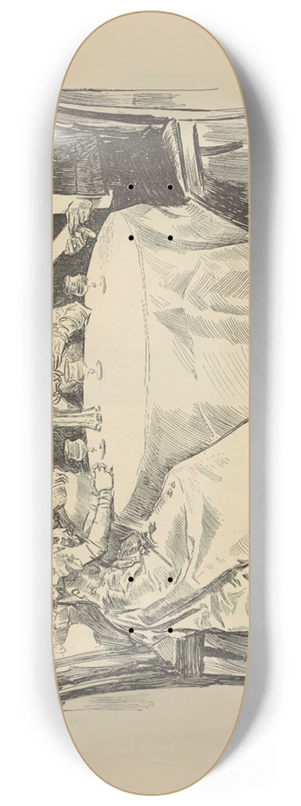 Charles Dana Gibson - The supper 8.25 inch art skate deck