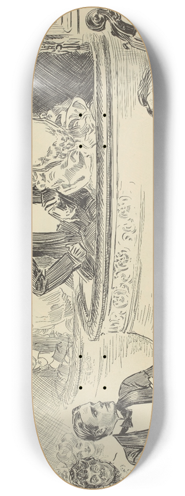 Charles Dana Gibson - The weaker sex.VIII 8.25 inch art skate deck