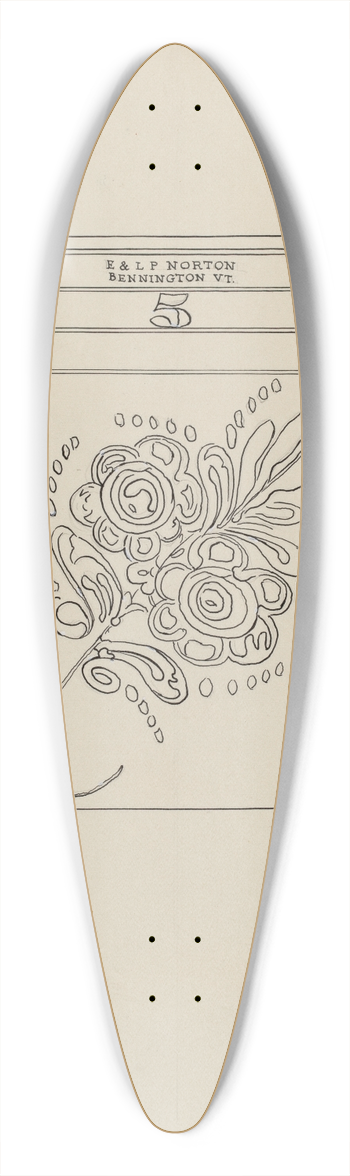 Isadore Goldberg - Crock 39.3 inch art pintail longboard deck
