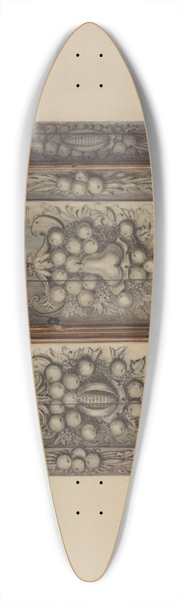 Isadore Goldberg - Kas 39.3 inch art pintail longboard deck