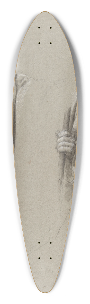 Isidore Pils - Drapery Study for Saint Remi 39.3 inch art pintail longboard deck