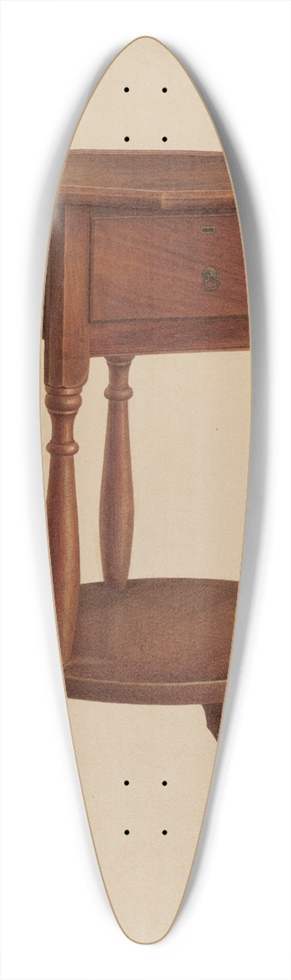 Isidore Sovensky - Bedside Table 39.3 inch art pintail longboard deck
