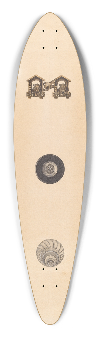 Isidore Steinberg - Buttons 39.3 inch art pintail longboard deck