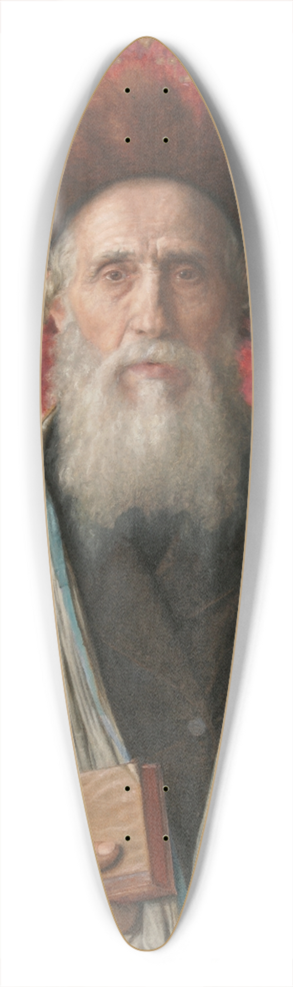 Isidor Kaufmann - Portrait Of A Rabbi 39.3 inch art pintail longboard deck