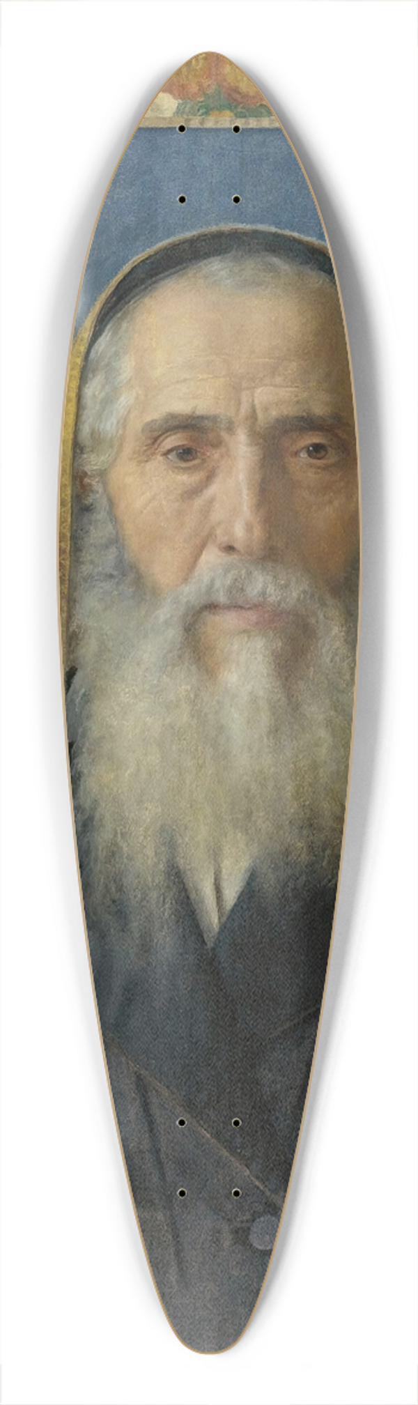Isidor Kaufmann - Portrait Of A Rabbi WithPrayer Shawl 39.3 inch art pintail longboard deck