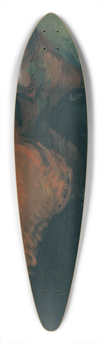 Isidre Nonell - Two Gypsy Women 39.3 inch art pintail longboard deck