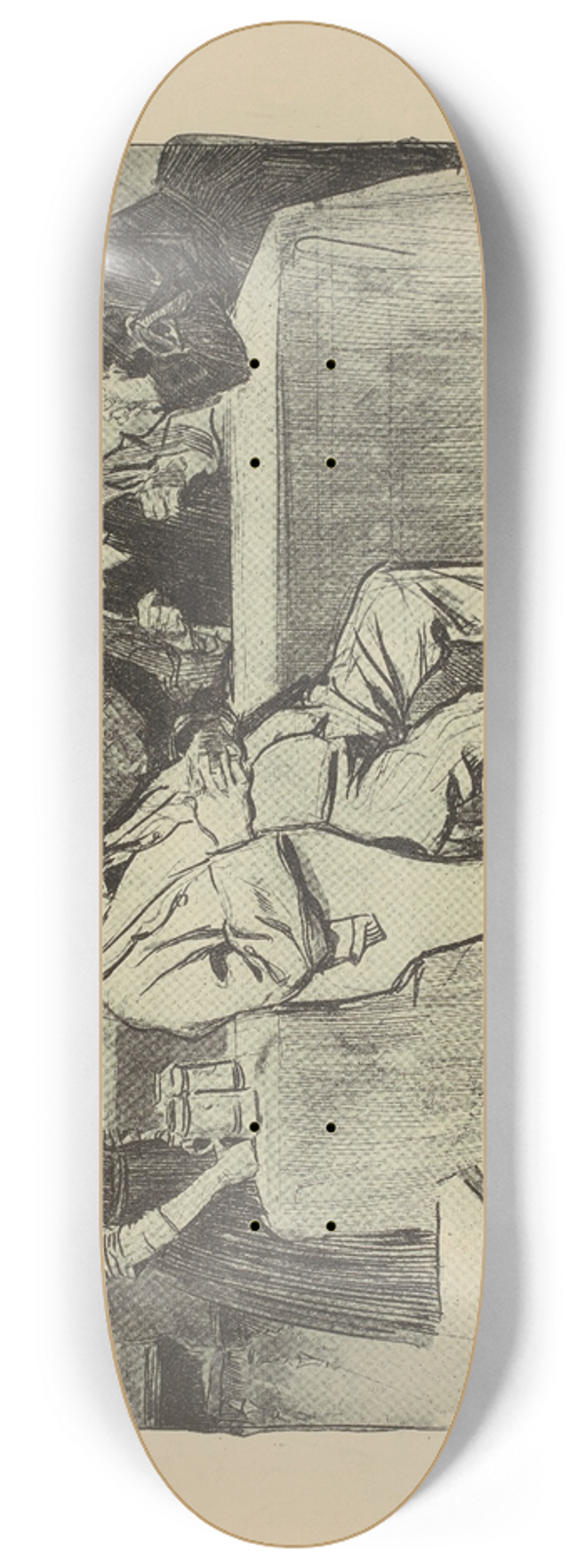 Charles Dana Gibson - Under the Lindens 8.25 inch art skate deck