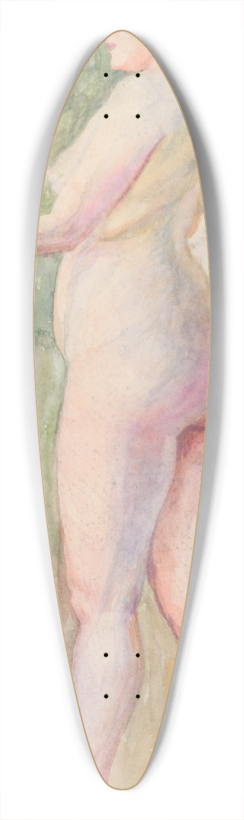 Ivan abota - Standing Female Nude 39.3 inch art pintail longboard deck