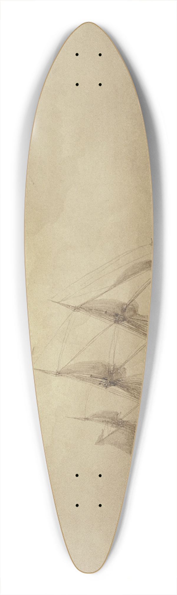 Ivan Ayvazovsky - Ein Segelschiff auf hoher See 39.3 inch art pintail longboard deck