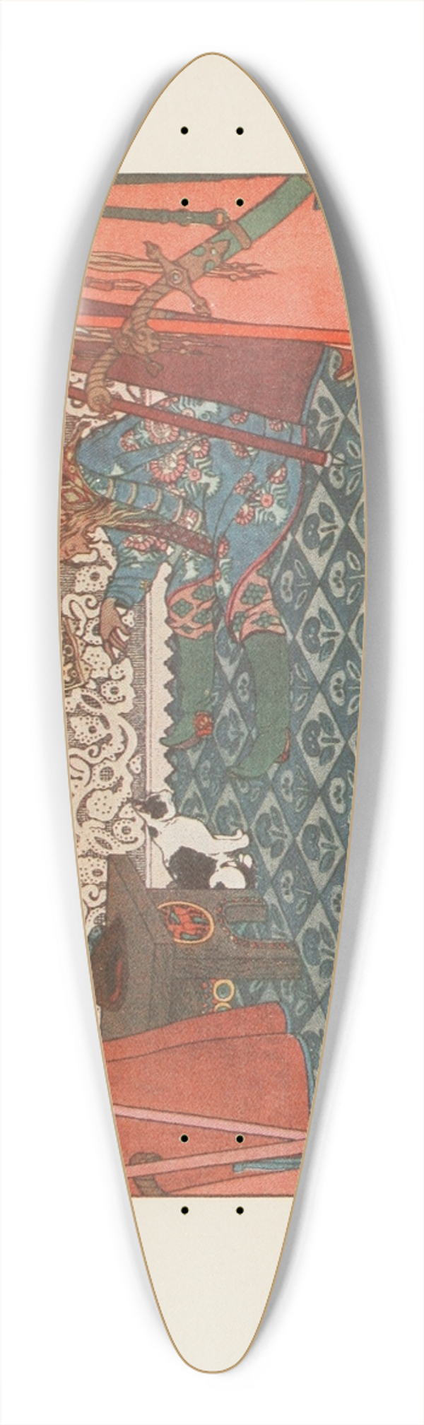 Ivan Bilibin - So they dwelt together in happiness always 39.3 inch art pintail longboard deck