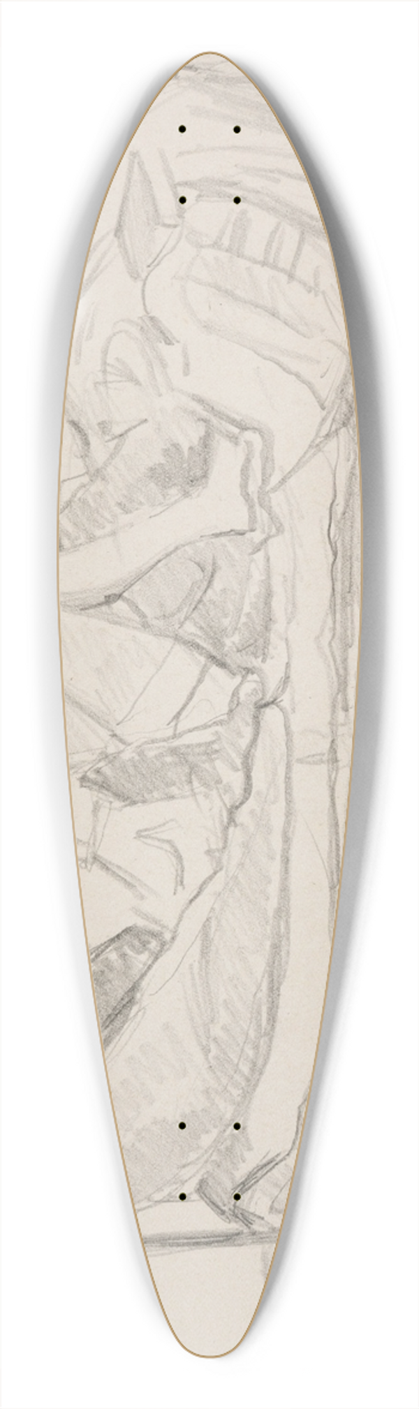 Ivan Ivanec - Moda kobieta leca na ku 39.3 inch art pintail longboard deck