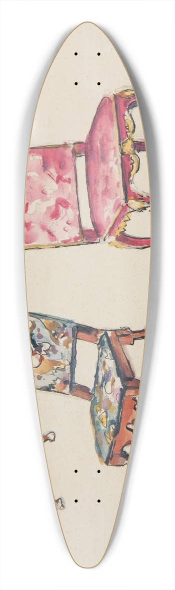 Ivan Ivanec - Studia trzech zabytkowych krzese 39.3 inch art pintail longboard deck