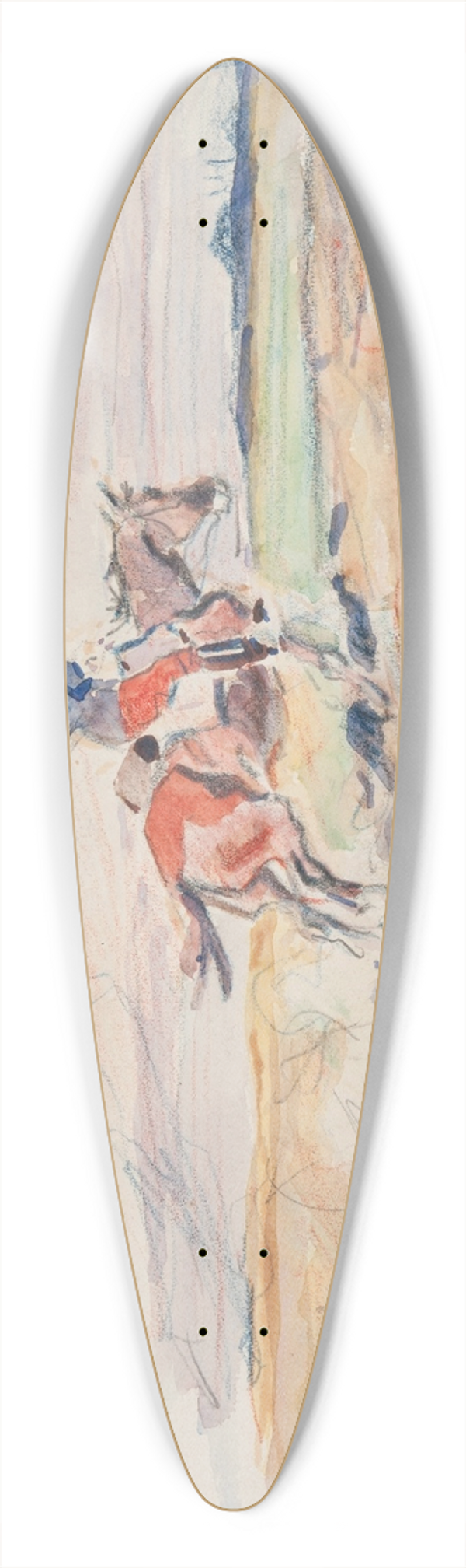 Ivan Ivanec - Uan austriacki pdzcy na koniu 39.3 inch art pintail longboard deck