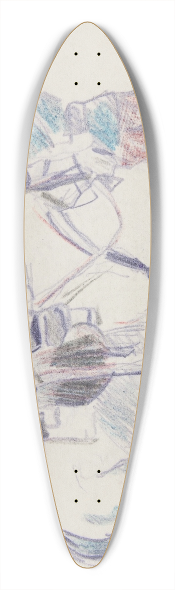 Ivan Ivanec - Uan niemiecki z koniem 39.3 inch art pintail longboard deck