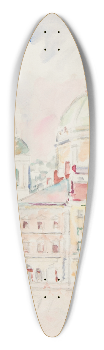 Ivan Ivanec - widok na fragment Rynku i koci Dominikanw 39.3 inch art pintail longboard deck