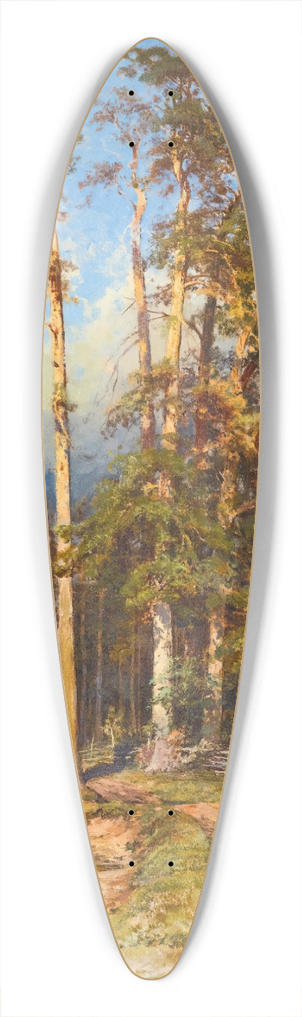 Ivan Ivanovich Shishkin - Pine Forest 39.3 inch art pintail longboard deck