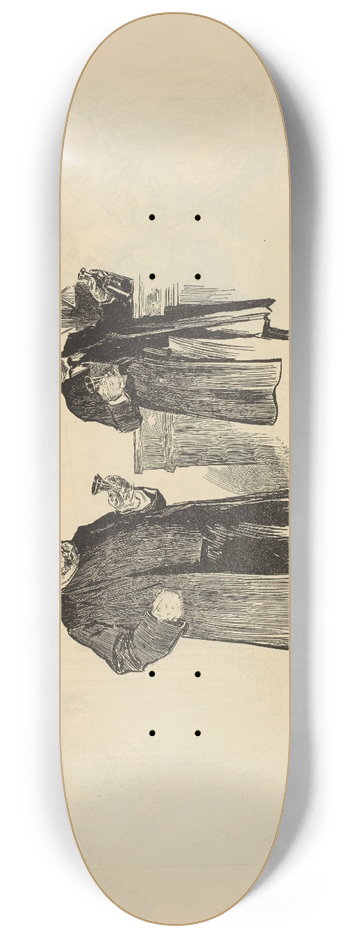 Charles Dana Gibson - Untitled 8.25 inch art skate deck