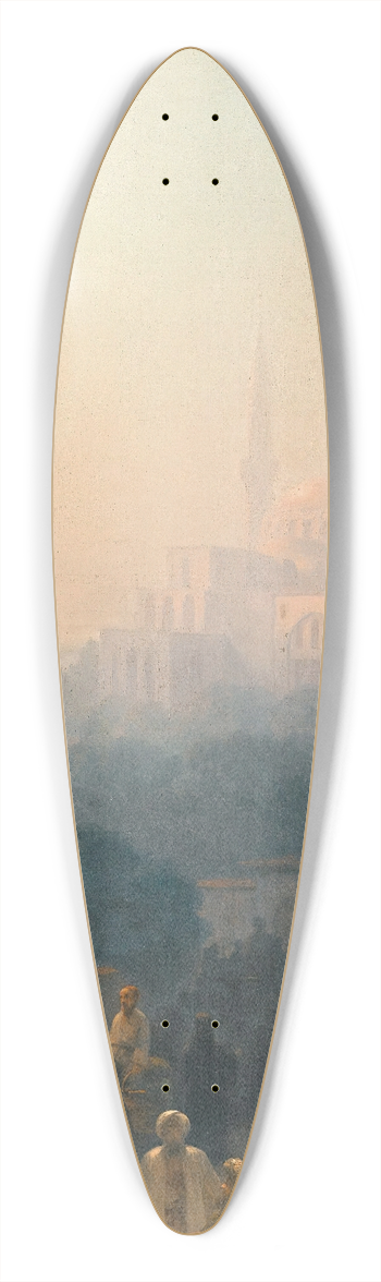 Ivan Konstantinovich Aivazovsky - A Market Scene In Constantinople, With The Hagia Sophia Beyond 39.3 inch art pintail longboard deck