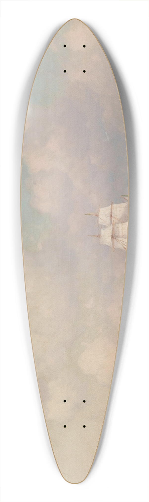 Ivan Konstantinovich Aivazovsky - Calm Seas 39.3 inch art pintail longboard deck