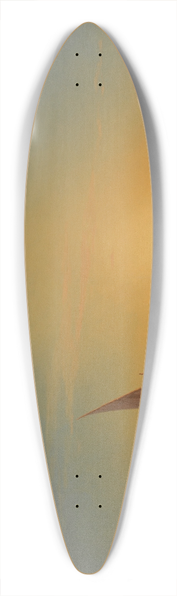 Ivan Konstantinovich Aivazovsky - Sunset Over Ischia 39.3 inch art pintail longboard deck