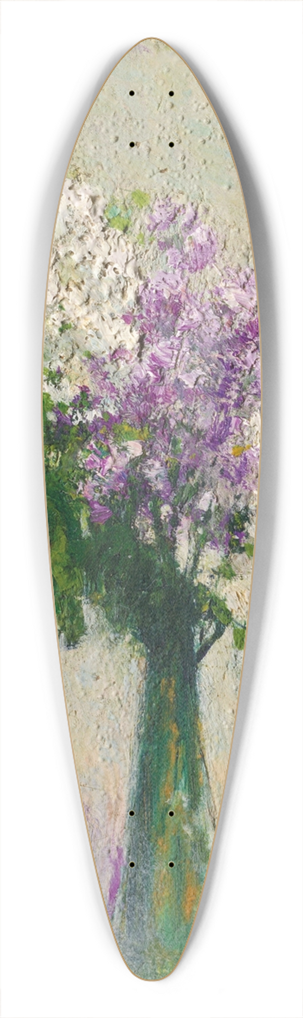 Ivan Pavlovich Pokhitonov - Les lilas 39.3 inch art pintail longboard deck