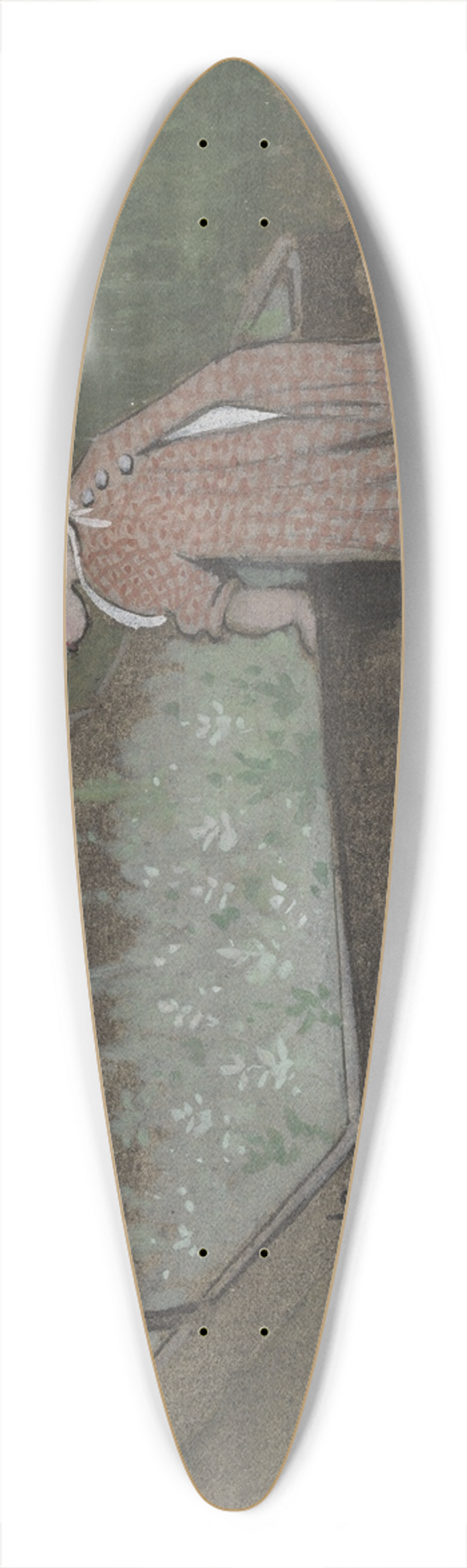 Ivar Arosenius - Lillan vid en drivbnk 39.3 inch art pintail longboard deck