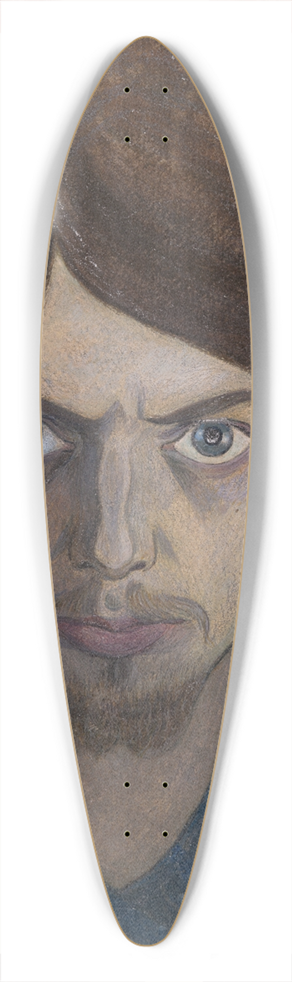 Ivar Arosenius - Self Portrait 39.3 inch art pintail longboard deck