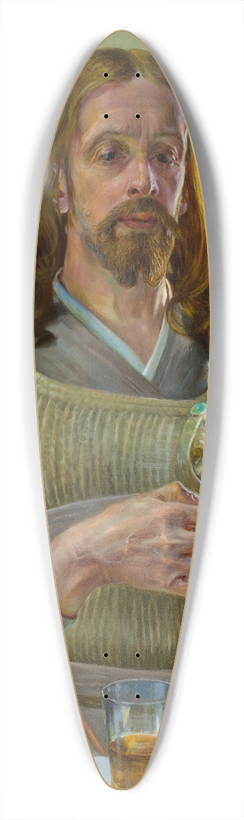Jacek Malczewski - Christ in Emmaus  central section of the triptych 39.3 inch art pintail longboard deck
