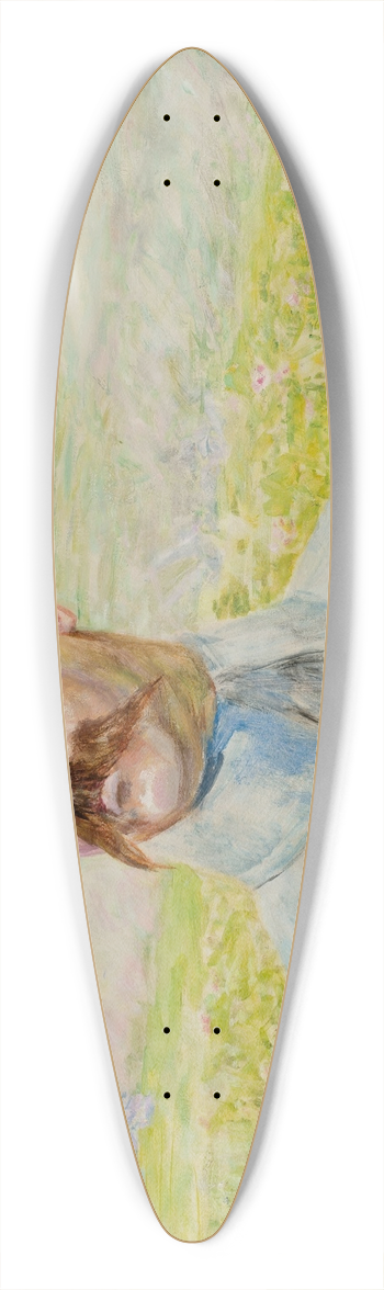 Jacek Malczewski - Portrait of brigadier Jzef Pisudski 39.3 inch art pintail longboard deck