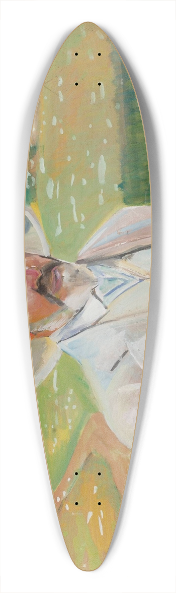 Jacek Malczewski - Self-portrait 39.3 inch art pintail longboard deck