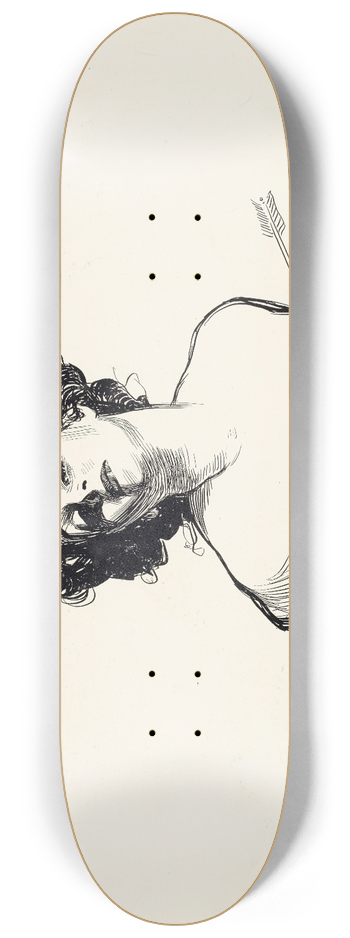 Charles Dana Gibson - Untitled 8.25 inch art skate deck