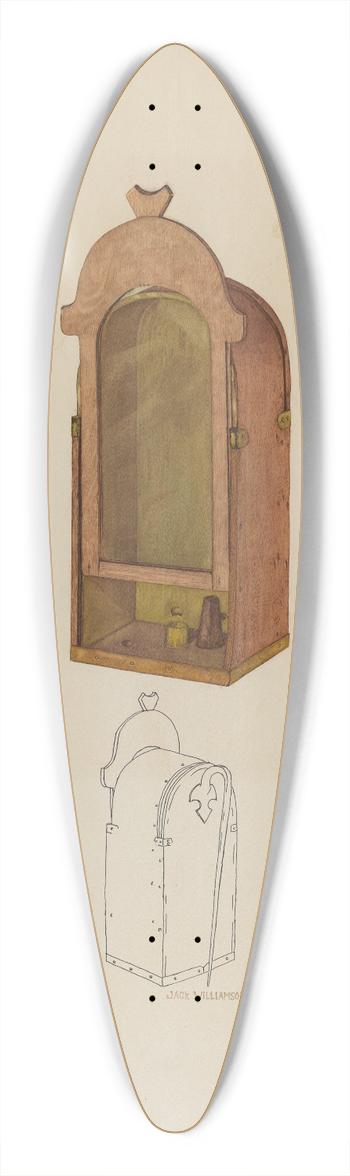Jack Williamson - Candle Lantern 39.3 inch art pintail longboard deck