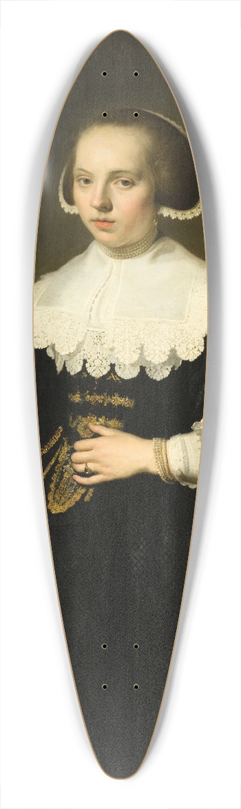 Jacob Adriaensz Backer - Portrait of a Young Woman 39.3 inch art pintail longboard deck