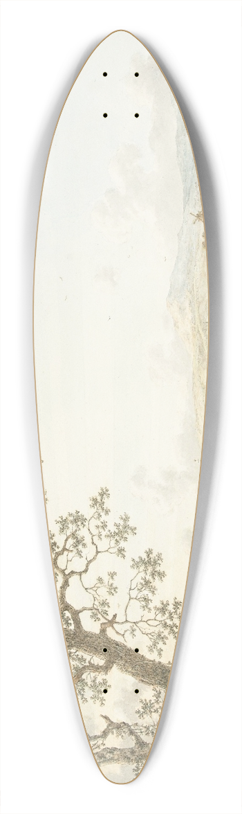Jacob Cats - Lente, morgen en aarde 39.3 inch art pintail longboard deck