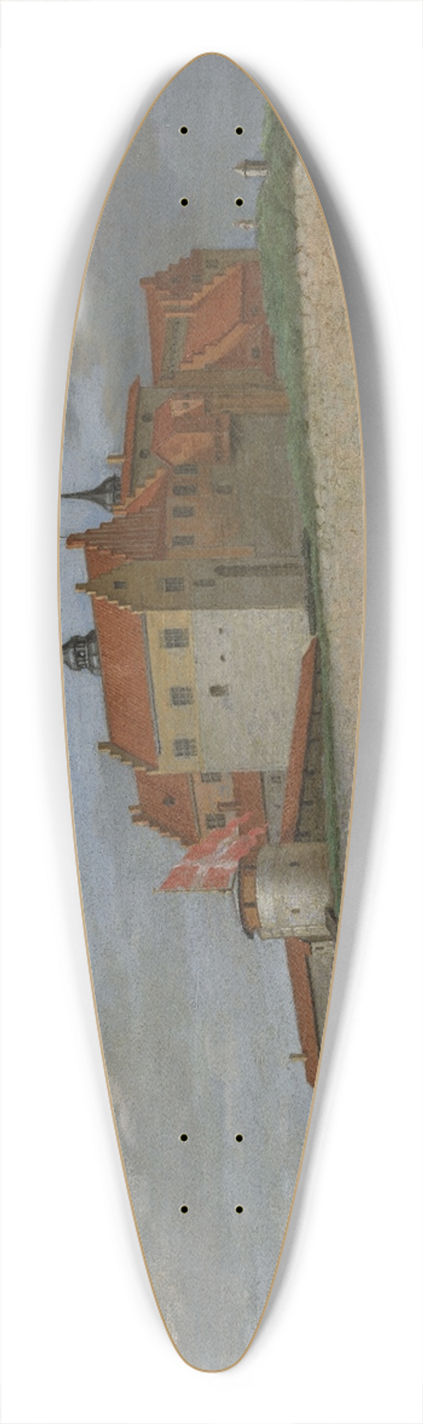 Jacob Coning - Landscape 39.3 inch art pintail longboard deck